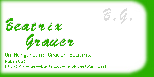 beatrix grauer business card